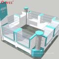 Mall Hair Accessories Kiosk Design Counter Display Stand Wooden Accessories Display